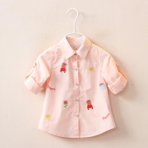 Chemise fille à manche longue - Ref 2086266