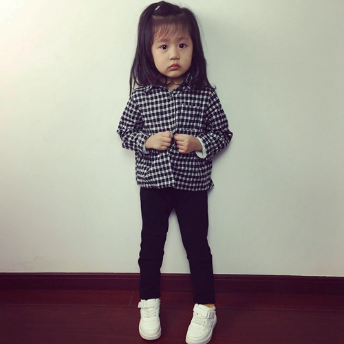 Chemise fille à manche longue - Ref 2086274