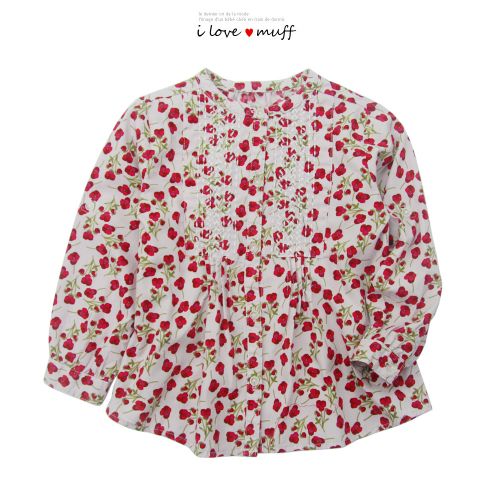 Chemise fille à manche longue - Ref 2086291