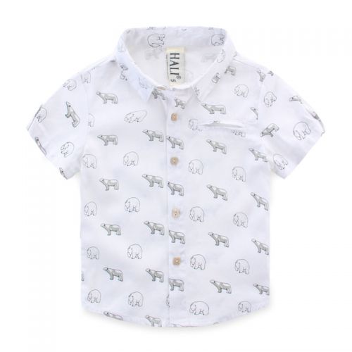 Chemise fille à manche longue en Toile de coton - Ref 2086296