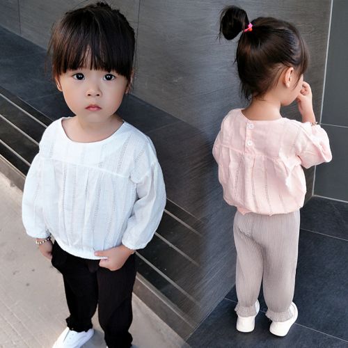 Chemise fille à manche longue - Ref 2086297