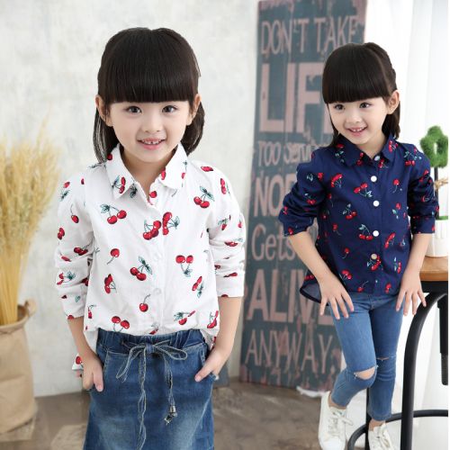 Chemise fille à manche longue - Ref 2086308