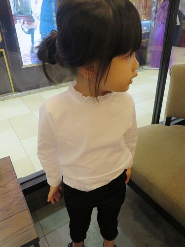 Chemise fille à manche longue en Toile de coton - Ref 2086313