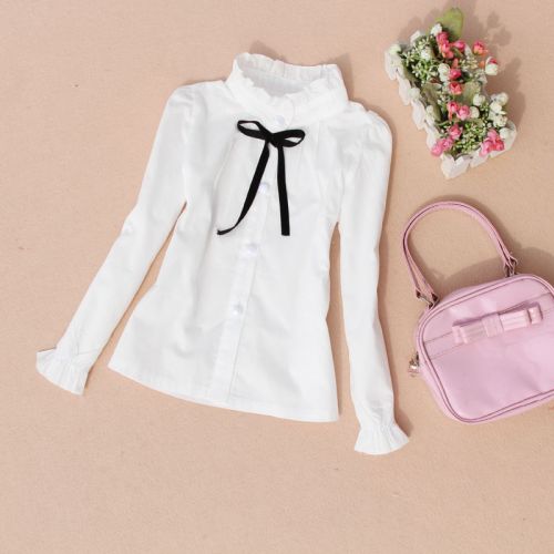 Chemise fille à manche longue - Ref 2086315