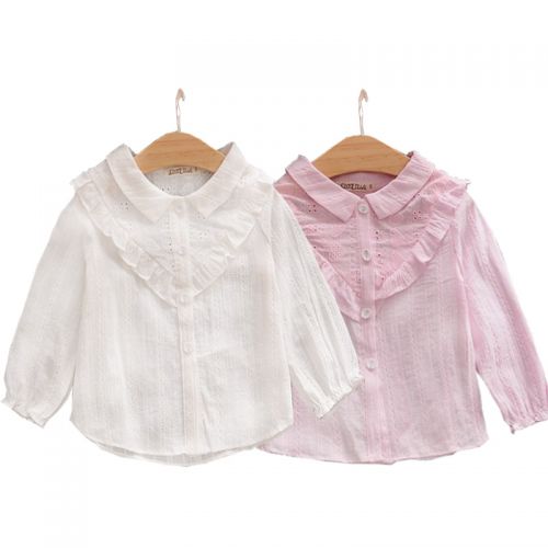 Chemise fille à manche longue - Ref 2086316