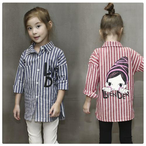 Chemise fille CIKICOKO à manche longue - Ref 2086319