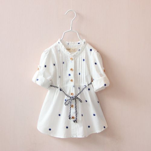 Chemise fille à manche longue - Ref 2086331