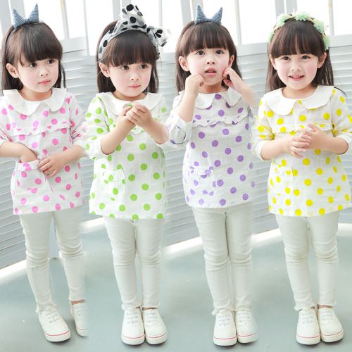 Chemise fille à manche longue - Ref 2086346