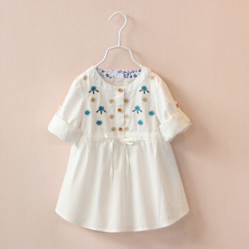 Chemise fille à manche longue - Ref 2086354