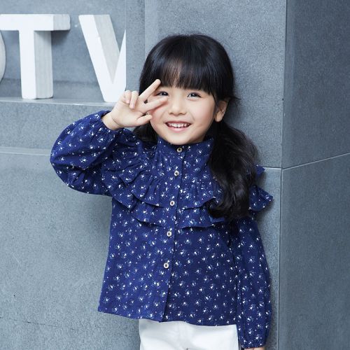 Chemise fille à manche longue - Ref 2086378