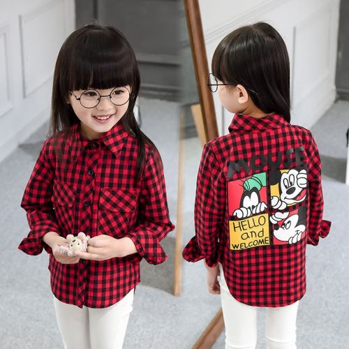 Chemise fille à manche longue - Ref 2086389