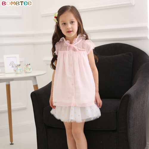 Chemise fille BOMB TEE à manche courte en mousseline de soie - Ref 2086437