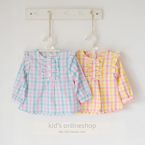 Chemise fille à manche longue - Ref 2086457