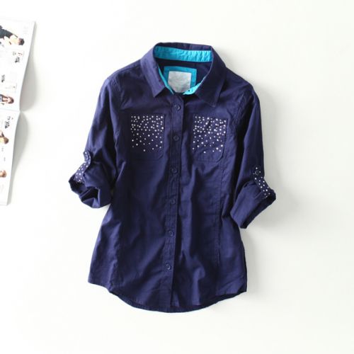 Chemise fille à manche longue - Ref 2086458