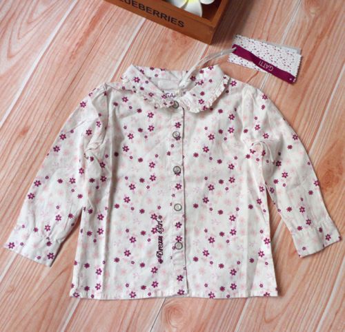 Chemise fille à manche longue - Ref 2086461