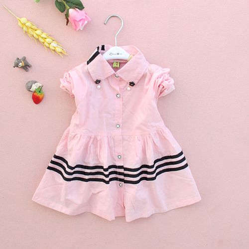 Chemise fille à manche longue en coton - Ref 2086475