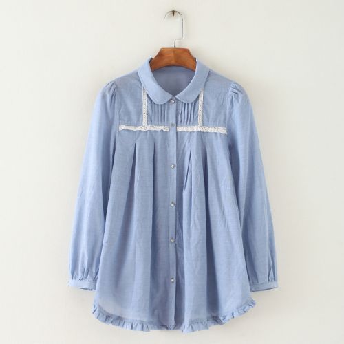 Chemise fille à manche longue - Ref 2086487