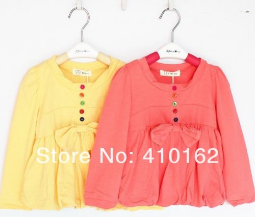 Chemise fille BEILALA à manche longue en Toile de coton - Ref 2086496