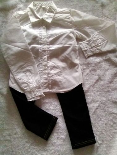 Chemise fille à manche longue en Toile de coton - Ref 2086505