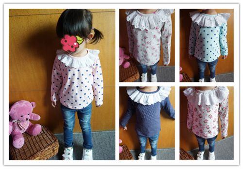 Chemise fille à manche longue - Ref 2086514