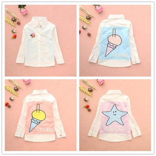 Chemise fille à manche longue - Ref 2086524