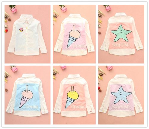 Chemise fille à manche longue - Ref 2086525