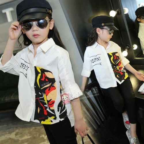 Chemise fille à manche longue - Ref 2086539