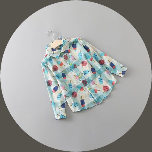 Chemise fille à manche longue - Ref 2086540