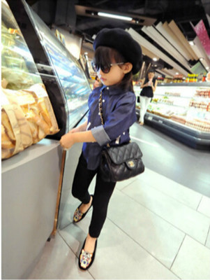 Chemise fille à manche longue en Toile de coton - Ref 2086544