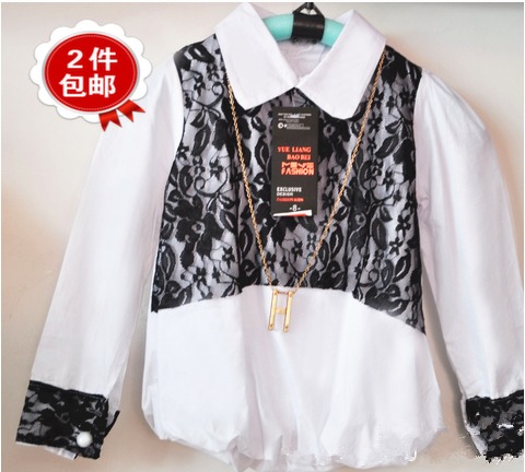 Chemise fille à manche longue - Ref 2086560