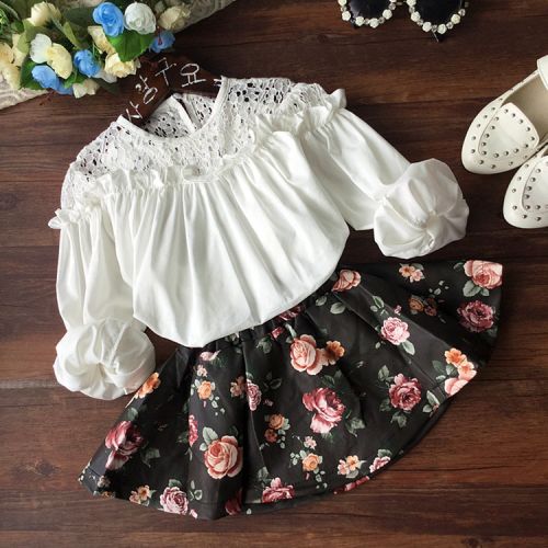 Chemise fille à manche longue - Ref 2086573