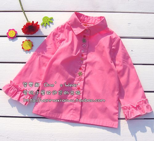 Chemise fille à manche longue - Ref 2086582