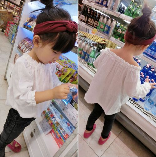 Chemise fille à manche longue - Ref 2086594