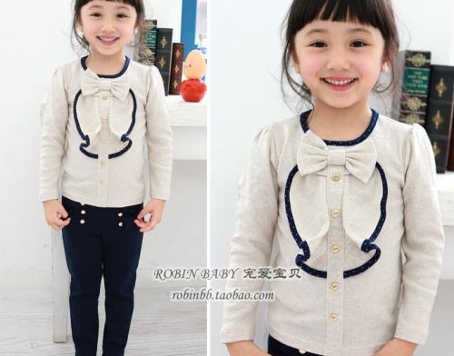 Chemise fille à manche longue - Ref 2086629