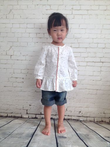 Chemise fille à manche longue - Ref 2086668