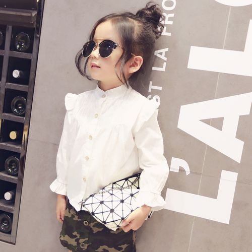 Chemise fille à manche longue - Ref 2086697