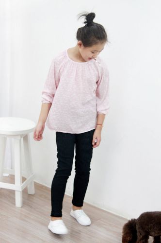 Chemise fille à manche longue en Toile de coton - Ref 2086710