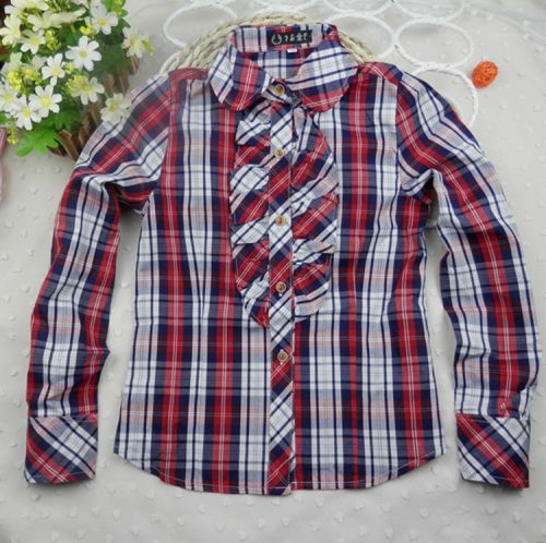 Chemise fille à manche longue - Ref 2086712