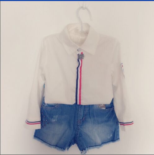 Chemise fille à manche longue - Ref 2086717