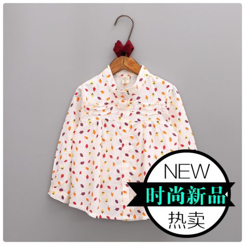 Chemise fille à manche longue en Toile de coton - Ref 2086724