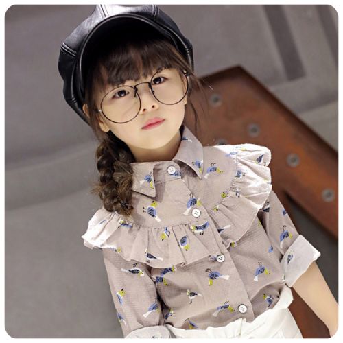Chemise fille à manche longue - Ref 2086733