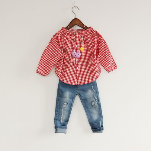 Chemise fille à manche longue - Ref 2086737