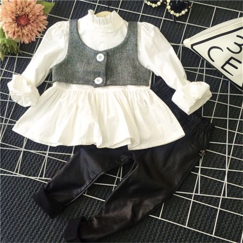 Chemise fille à manche longue - Ref 2086777