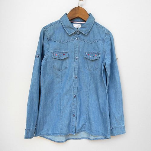 Chemise fille à manche longue - Ref 2086803