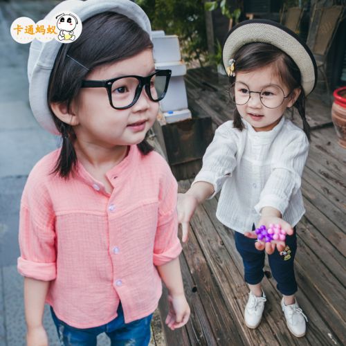 Chemise fille à manche longue - Ref 2086829