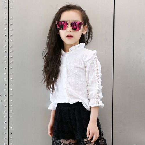 Chemise fille à manche longue - Ref 2086840