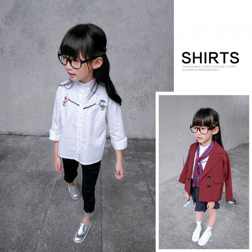 Chemise fille à manche longue - Ref 2086853