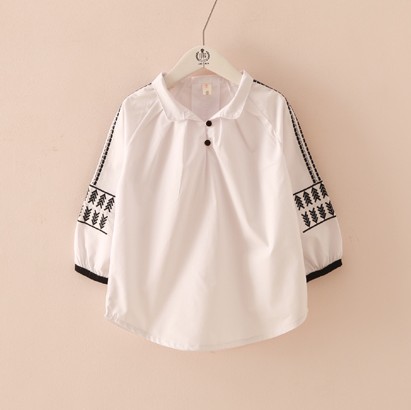 Chemise fille à manche longue - Ref 2086855