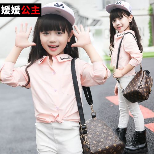 Chemise fille à manche longue - Ref 2086868