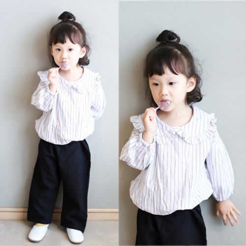 Chemise fille à manche longue - Ref 2086933